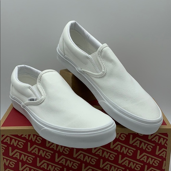 VANS CLASSIC SLIP ON TRUE WHITE men’s - Picture 14 of 16